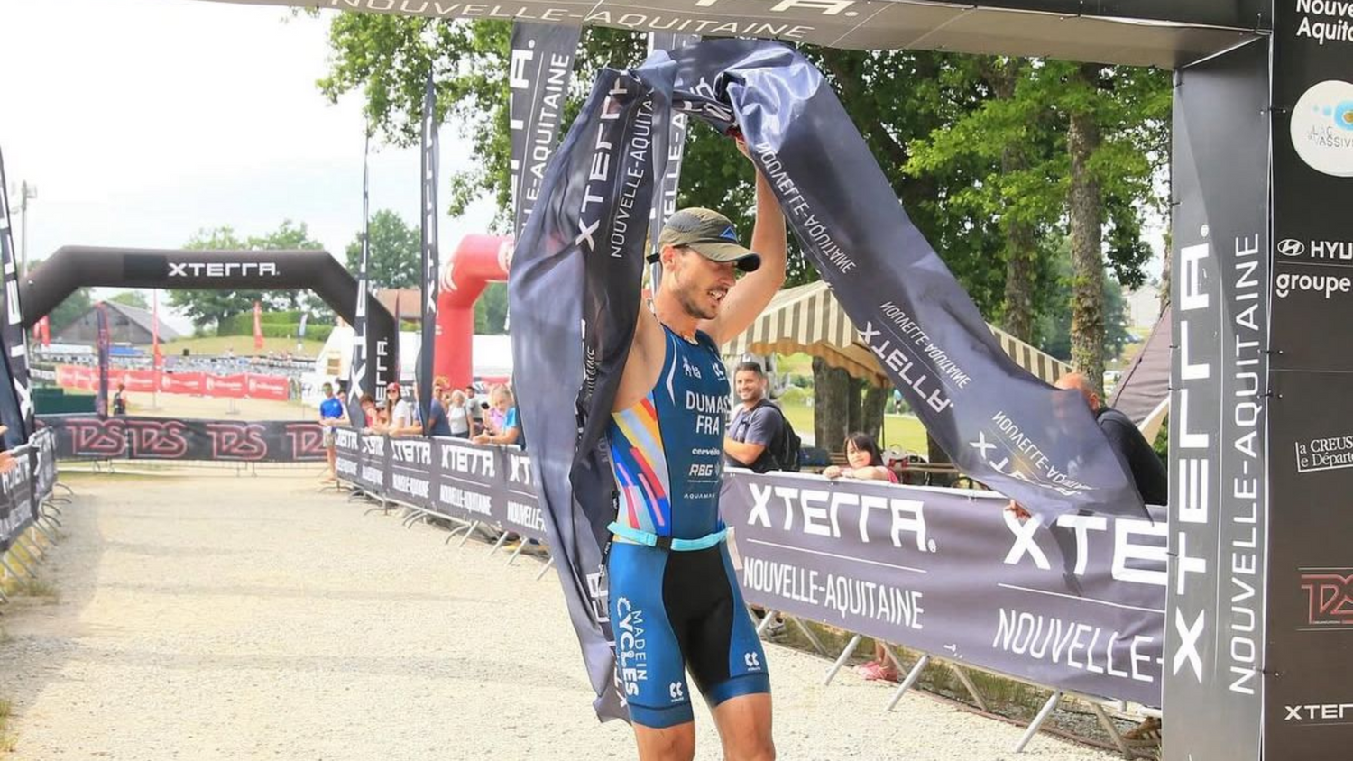 Jules Dumas, vainqueur de l'XTerra European Tour Nouvelle-Aquitaine