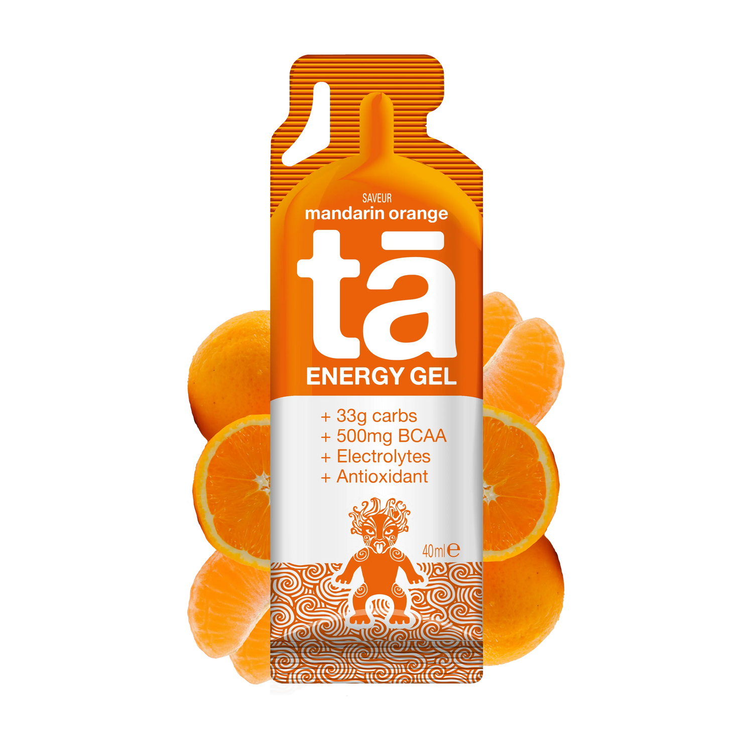 Gel énergétique 40ml saveur mandarine orange