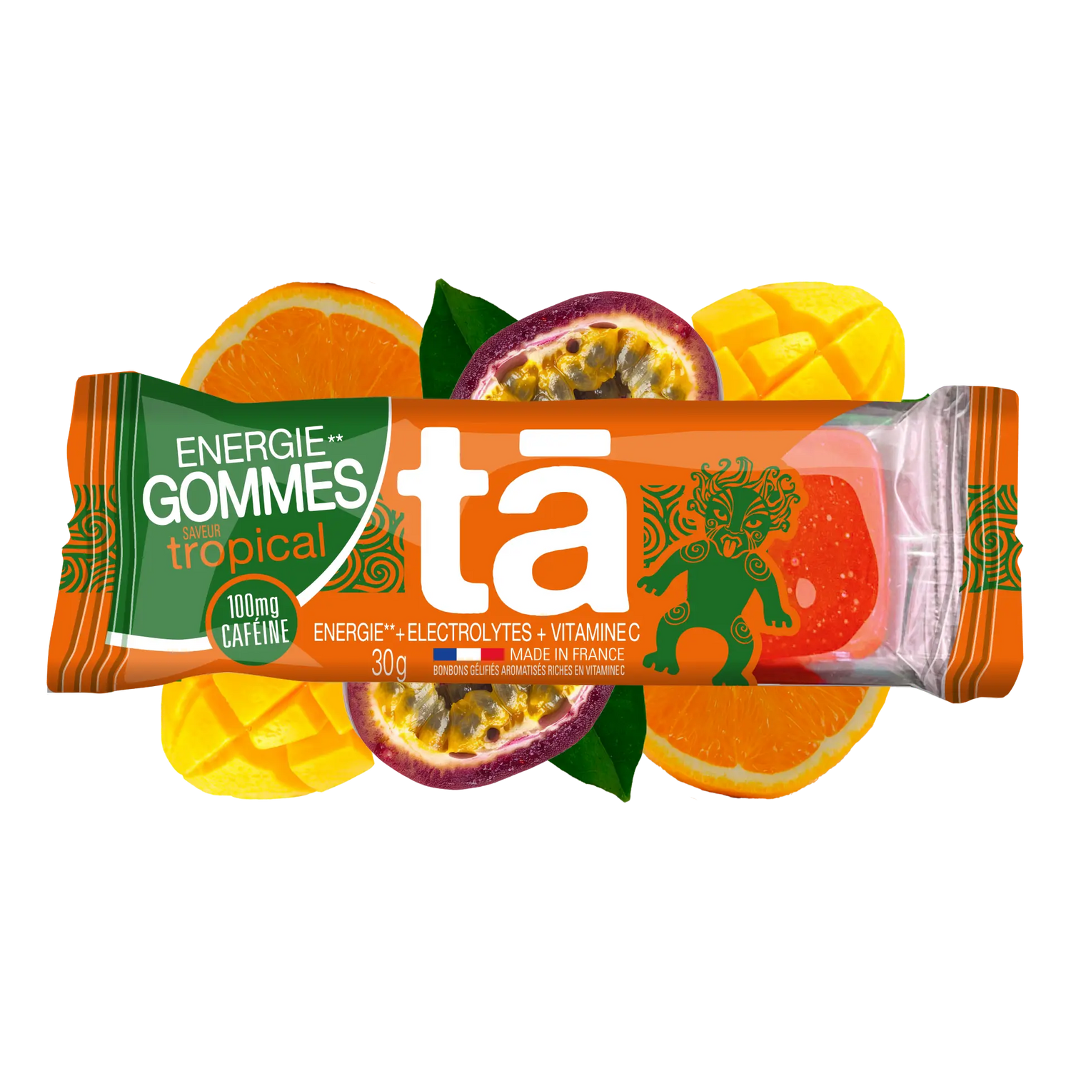 Gommes énergétique 30g saveur tropical