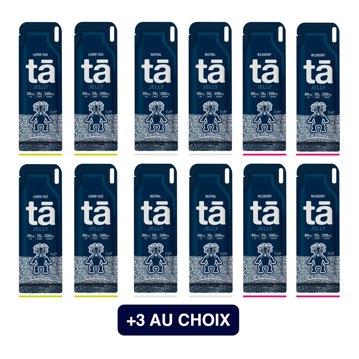 Pack gels énergétiques Jelly 12+3