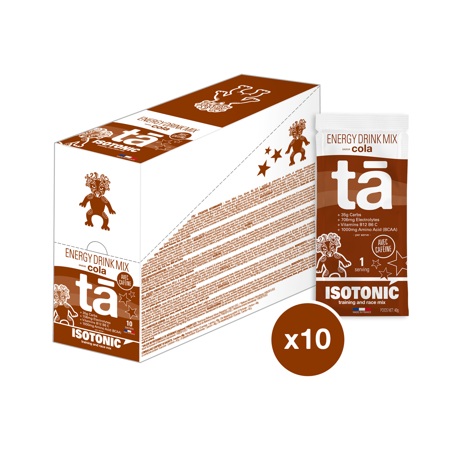 BOISSON ISOTONIC BOITE 10 SACHETS COLA