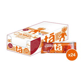 Boîte de 24 gommes énergétiques 30g saveur orange grenade