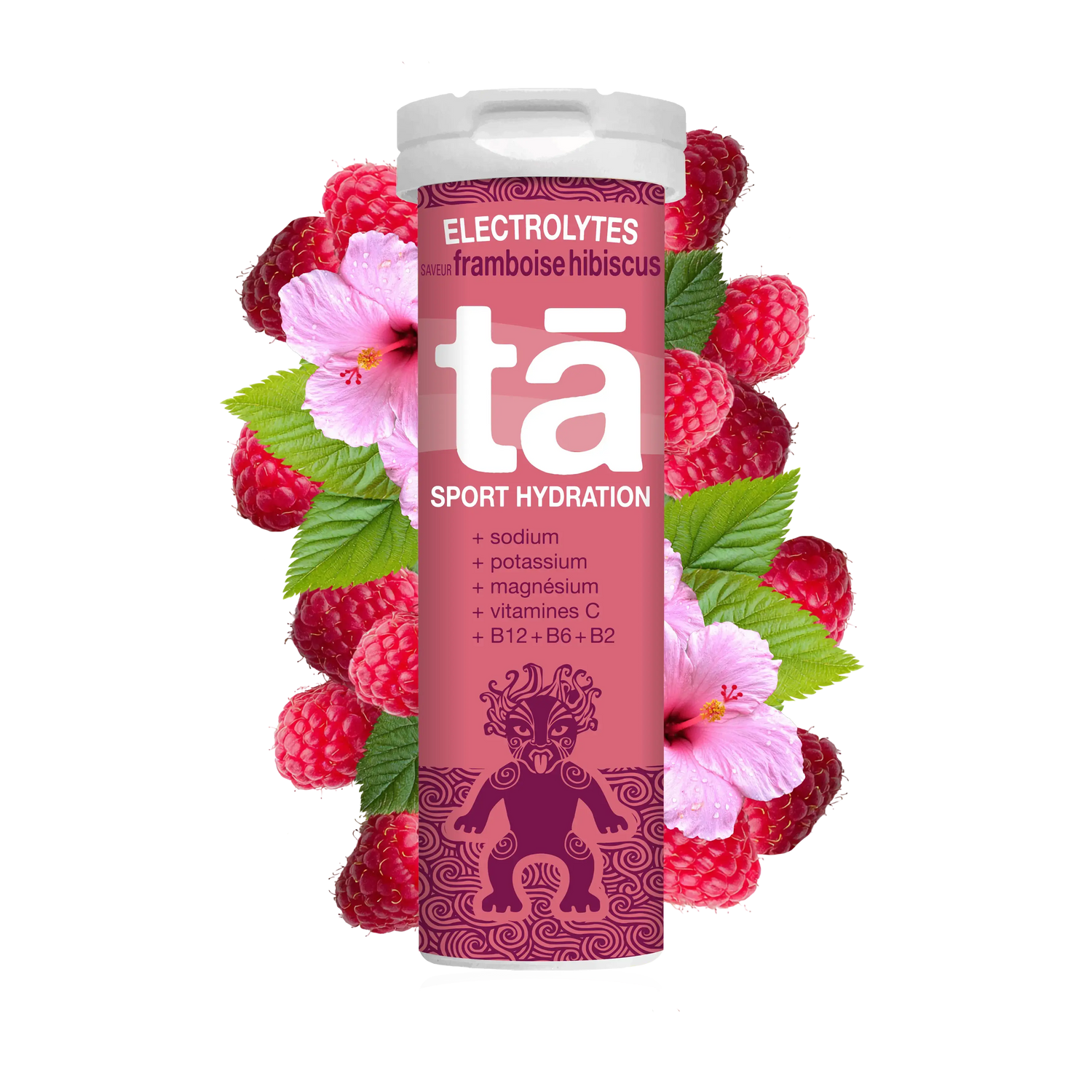 ELECTROLYTES framboise hibiscus Tā Energy