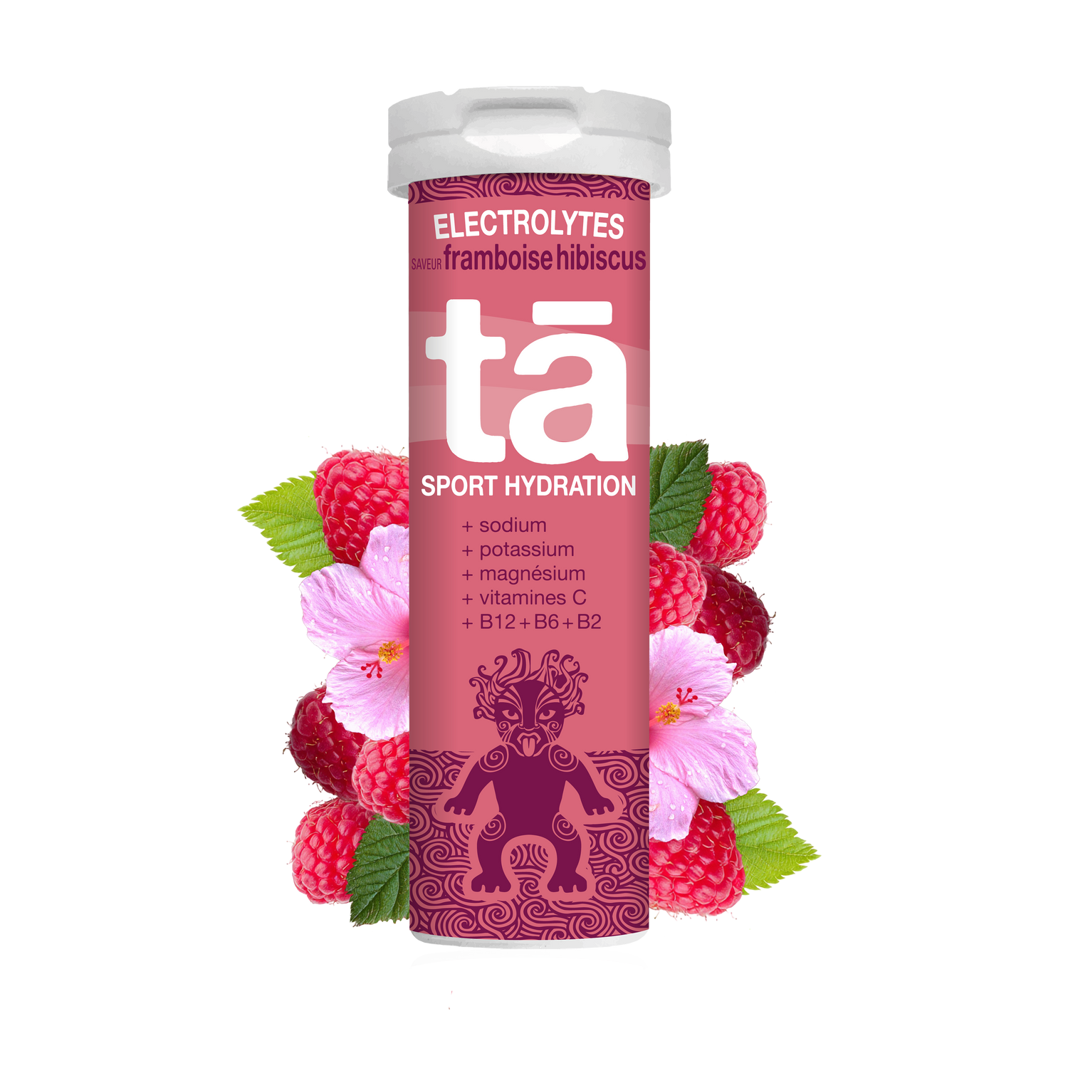 ELECTROLYTES framboise hibiscus Tā Energy