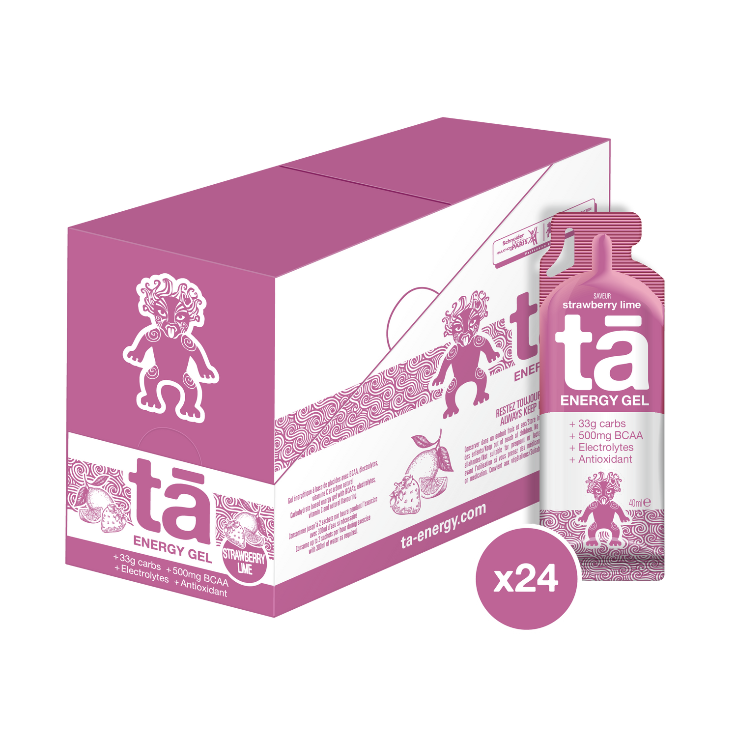 ÉNERGIE GELS strawberry lime Tā Energy