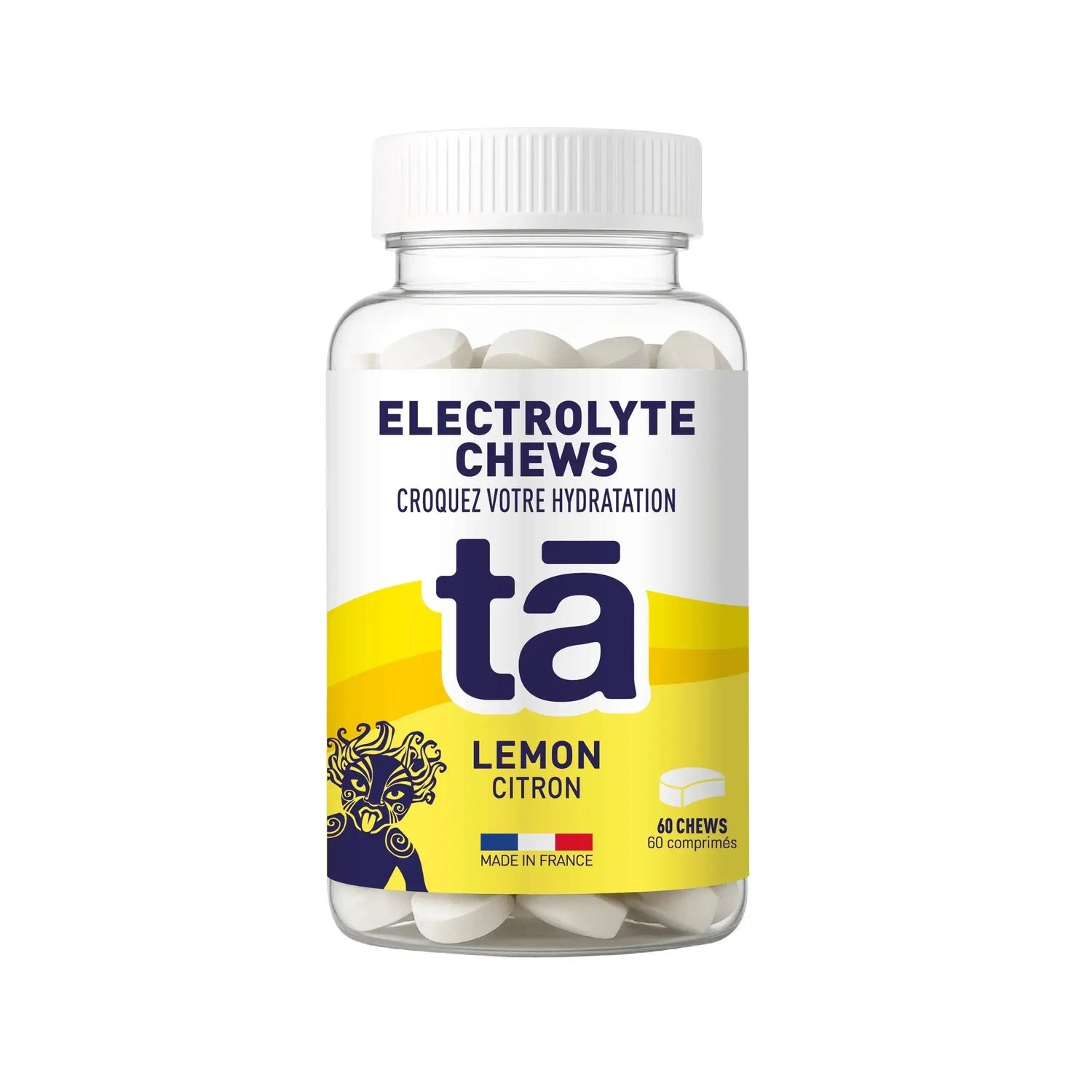 Électrolytes à croquer 60 pastilles saveur citron
