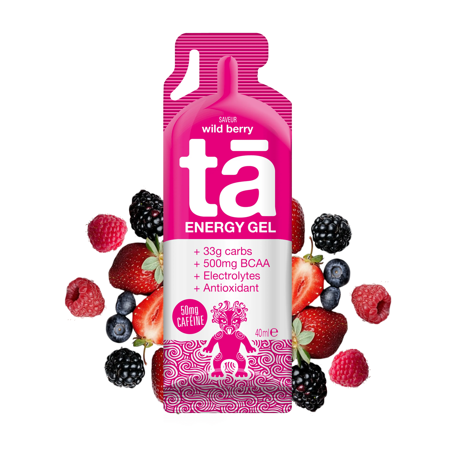 Gel énergétique 40ml saveur fruits des bois