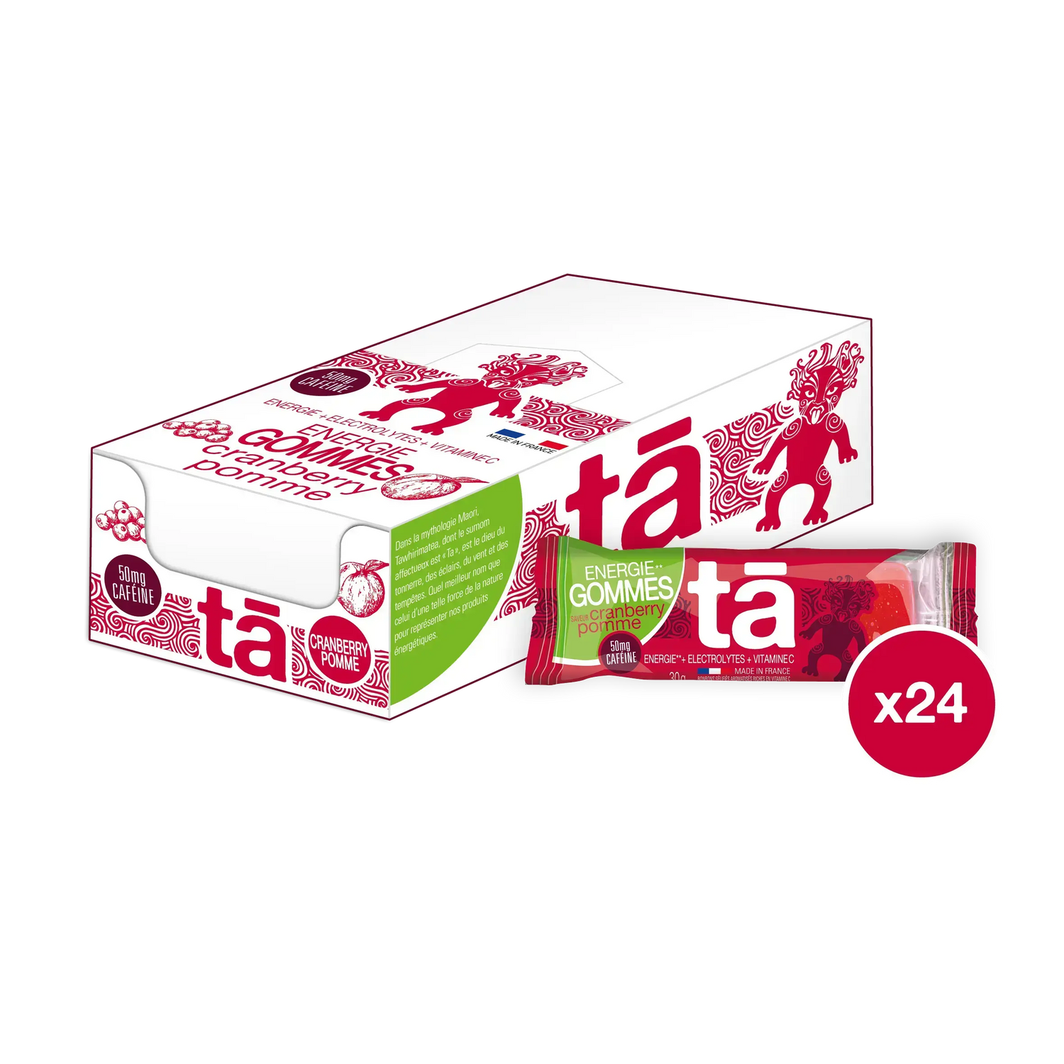 BOITE ÉNERGIE GOMMES cerise Tā Energy