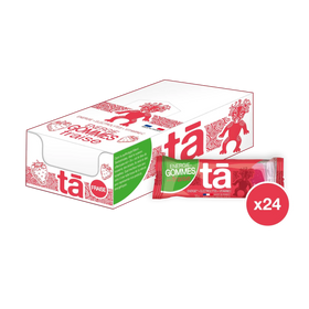 Boîte de 24 gommes énergétiques 30g saveur fraise
