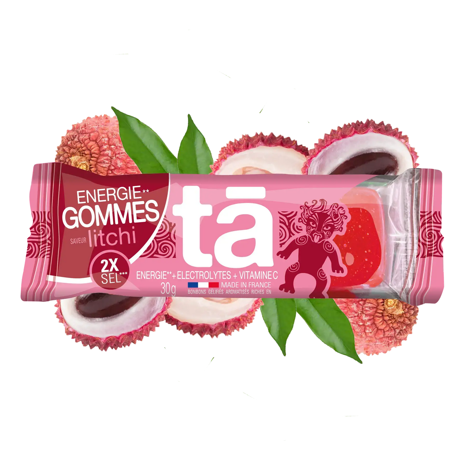 Gommes énergétiques 30g saveur litchi