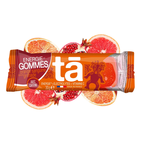 Gommes énergétiques 30g saveur orange grenade