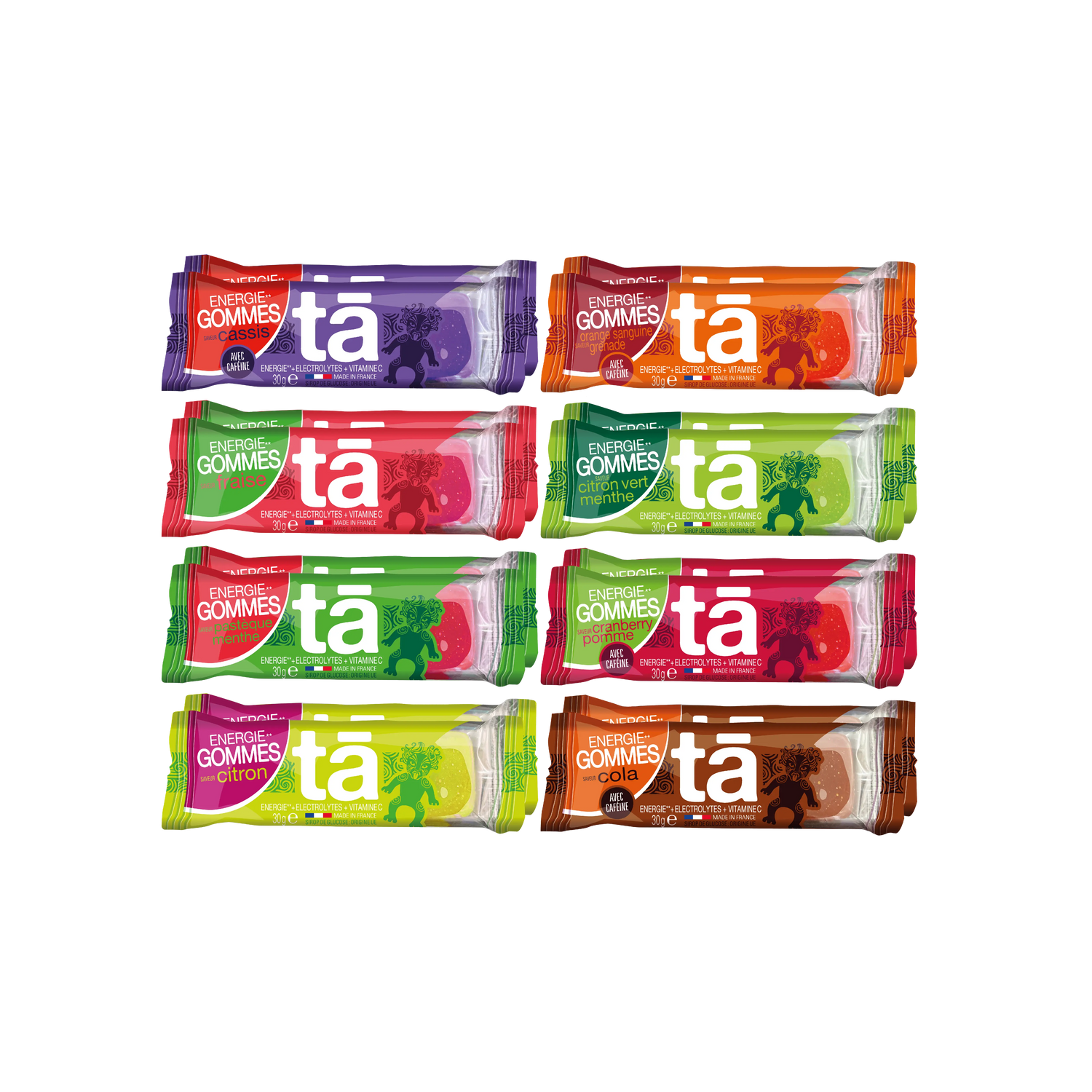 PACK MIXED 16 GOMMES Tā Energy