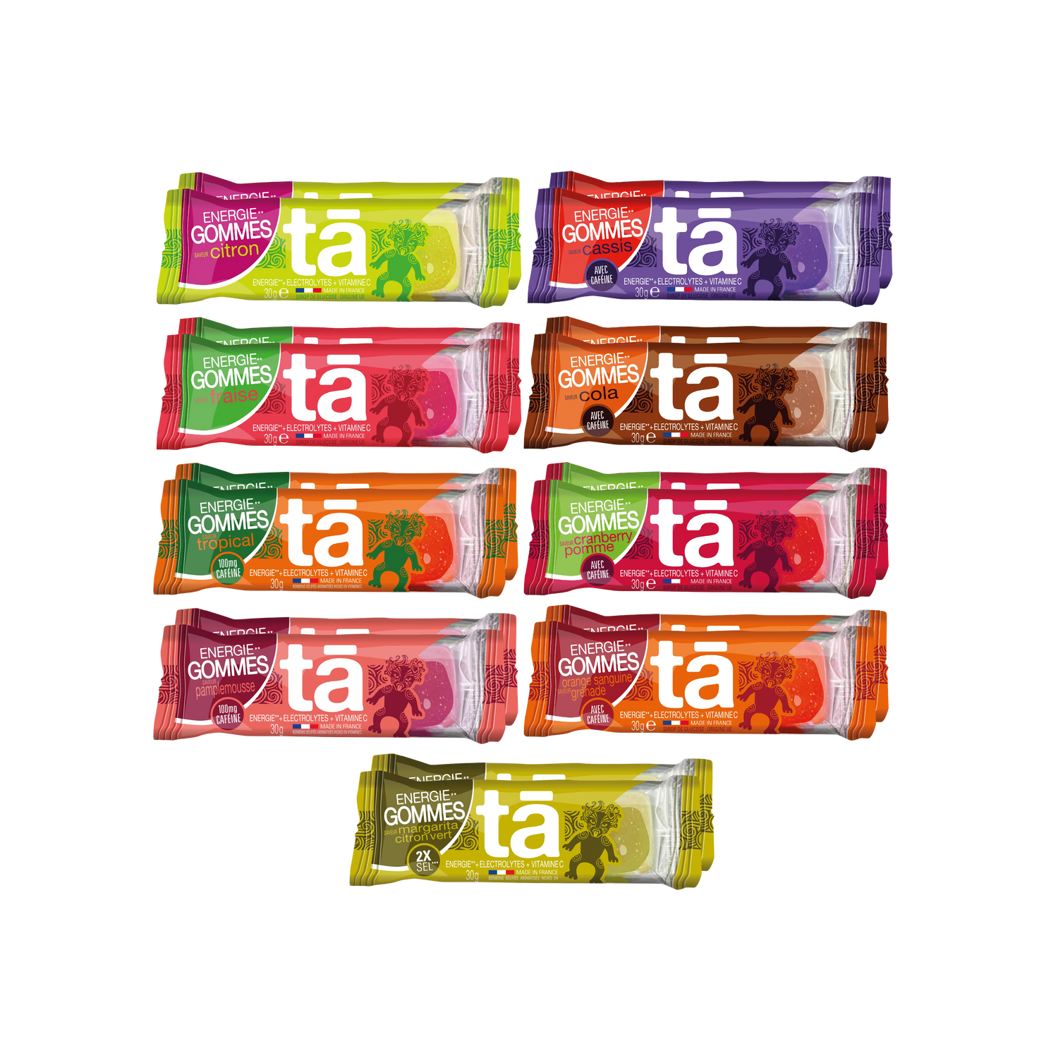 PACK MIXED 18 ÉNERGIE GOMMES Tā Energy
