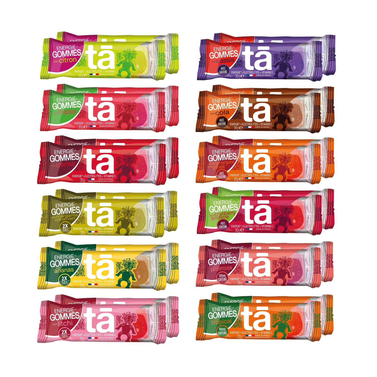 PACK MIXED 24 ÉNERGIE GOMMES Tā Energy