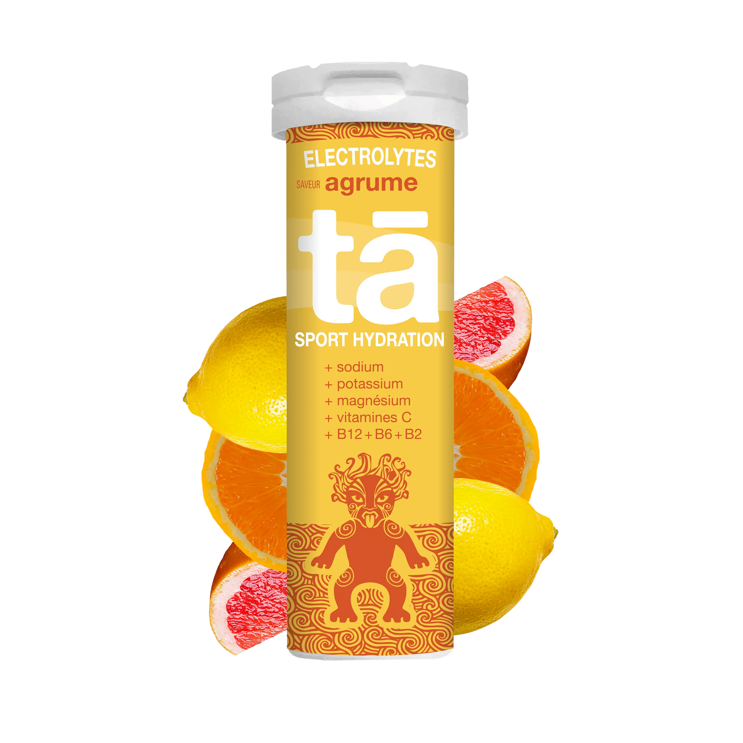 Pastilles d'électrolytes saveur agrume