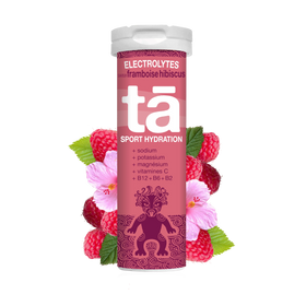 Pastilles d'électrolytes saveur framboise hibiscus