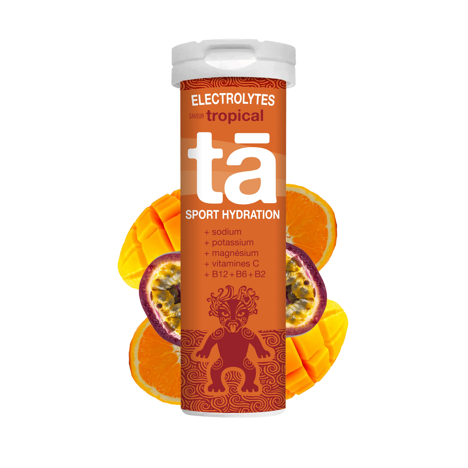 Pastilles d'électrolytes saveur tropical