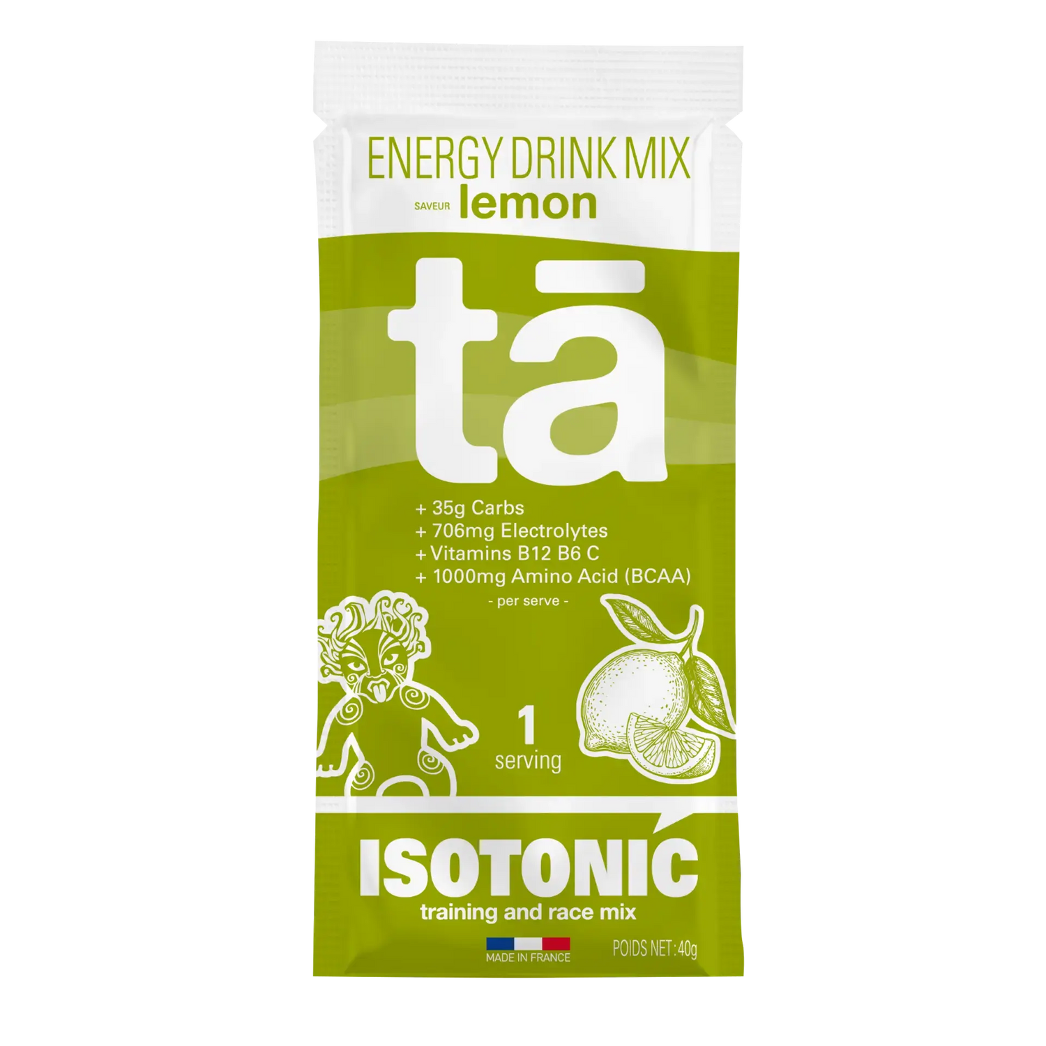 Sachet de boisson isotonique 40g saveur Citron