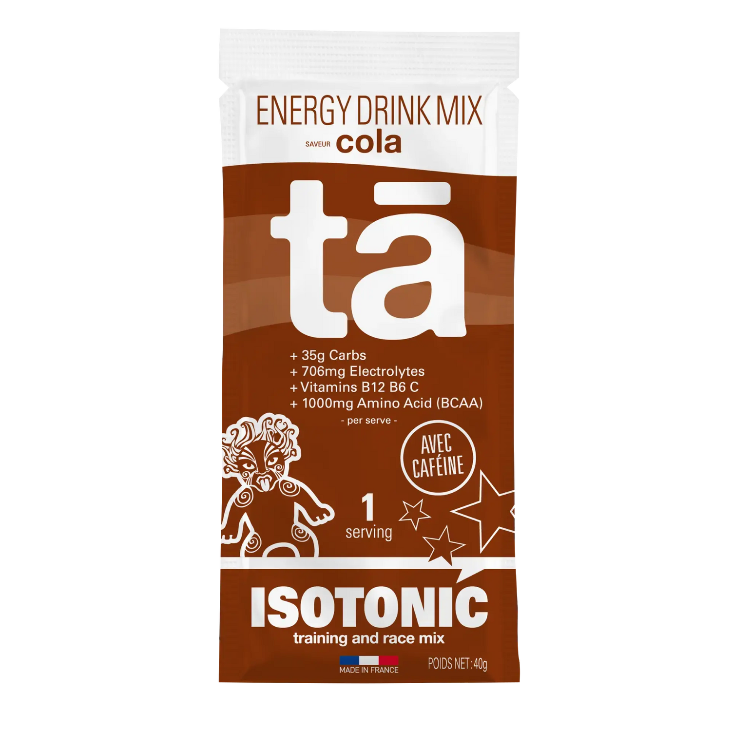 Sachet de boisson isotonique 40g saveur cola